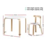 Keezi 3PCS Kids Table and Chairs Set Activity Toy Play Desk - Image 2