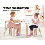 Keezi 3PCS Kids Table and Chairs Set Activity Toy Play Desk - Image 5