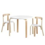 Keezi 3PCS Kids Table and Chairs Set Activity Toy Play Desk - Image 8
