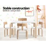 Keezi 5PCS Kids Table and Chairs Set Activity Toy Play Desk - Image 4