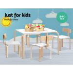 Keezi 5PCS Kids Table and Chairs Set Activity Toy Play Desk - Image 5
