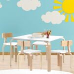 Keezi 5PCS Kids Table and Chairs Set Activity Toy Play Desk - Image 7