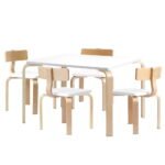 Keezi 5PCS Kids Table and Chairs Set Activity Toy Play Desk - Image 8