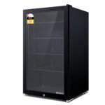 Devanti 98L Bar Fridge Glass Door Mini Fridges Freezer Black - Image 8