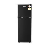 Devanti 122L Two Door Bar Fridge Mini Fridge with Freezer Black - Image 3
