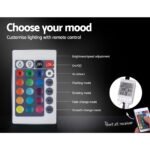 Artiss Bed Frame Double Size LED Gas Lift Black COLE - Image 6