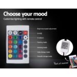 Artiss Bed Frame Double Size LED Gas Lift White COLE - Image 6