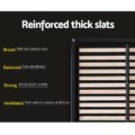 Artiss Bed Frame King Size Gas Lift Charcoal ISSA - Image 5