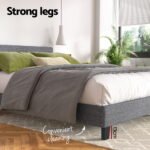 Artiss Bed Frame Double Size Grey NEO - Image 5