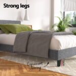Artiss Bed Frame Single Size Grey NEO - Image 5