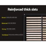 Artiss Bed Frame Queen Size Gas Lift Black NINO - Image 7
