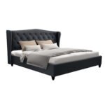Artiss Bed Frame Queen Size Charcoal PIER - Image 8