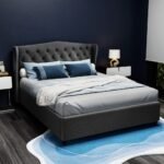 Artiss Bed Frame Queen Size Charcoal PIER - Image 2