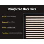 Artiss Bed Frame King Single Size Gas Lift Base Grey TOKI - Image 5