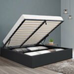 Artiss Bed Frame Queen Size Gas Lift Base Charcoal TOKI - Image 7