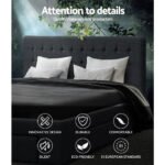 Artiss Bed Frame Queen Size with 4 Drawers Charcoal AVIO - Image 6