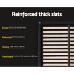 Artiss Bed Frame Queen Size with 4 Drawers Charcoal MILA - Image 7