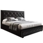 Artiss Bed Frame Double Size Gas Lift Black TIYO - Image 8
