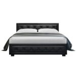 Artiss Bed Frame Double Size Gas Lift Black TIYO - Image 3