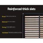 Artiss Bed Frame King Size Gas Lift Black TIYO - Image 5