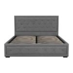 Artiss Bed Frame Queen Size Gas Lift Grey TIYO - Image 3