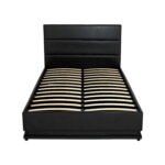 Artiss Bed Frame King Single Size LED Gas Lift Black LUMI - Image 4