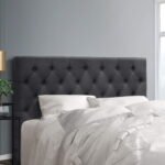 Artiss Bed Head Headboard Queen Size Fabric - CAPPI Charcoal