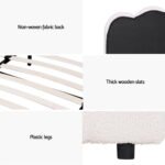 Artiss Bed Frame Double Size Boucle FION - Image 4