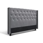 Artiss Bed Head Headboard King Size Fabric - LUCA Grey - Image 7