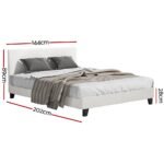 Artiss Bed Frame Double Size Boucle NEO - Image 2