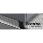 Artiss Bed Frame Queen Size Grey TINO - Image 7