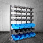 Giantz 47 Storage Bin Rack Free Stand Steel Stand - Image 8