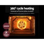 Devanti 60cm Electric Built In Wall Oven Stainless Steel - Image 6