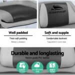 Seamanship 2X Folding Boat Seats Marine Seat Swivel Low Back 4cm Padding Grey - Image 5