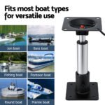Seamanship Boat Seat Pedestal 34 - 46cm Adjustable Gas Lift 360 Degrees Swivel - Image 7