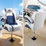 Seamanship Boat Seat Pedestal 34 - 46cm Adjustable Gas Lift 360 Degrees Swivel - Image 8