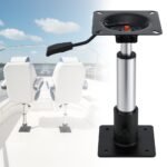 Seamanship Boat Seat Pedestal 34 - 46cm Adjustable Gas Lift 360 Degrees Swivel - Image 9