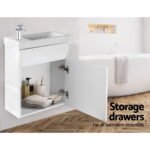 Cefito Vanity Unit 400mm with Basin White - Image 7