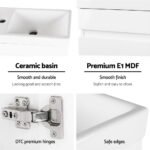 Cefito Vanity Unit 400mm with Basin White - Image 8