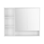 Cefito Bathroom Mirror Cabinet 100CM Vanity Medicine Wall Mounted Storage White - Image 3