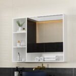 Cefito Bathroom Mirror Cabinet 100CM Vanity Medicine Wall Mounted Storage White - Image 7