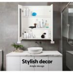 Cefito Bathroom Mirror Cabinet 600x720mm White - Image 5