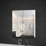 Cefito Bathroom Mirror Cabinet 600x720mm White - Image 7