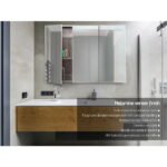 Cefito Bathroom Mirror Cabinet 900x720mm Oak - Image 4