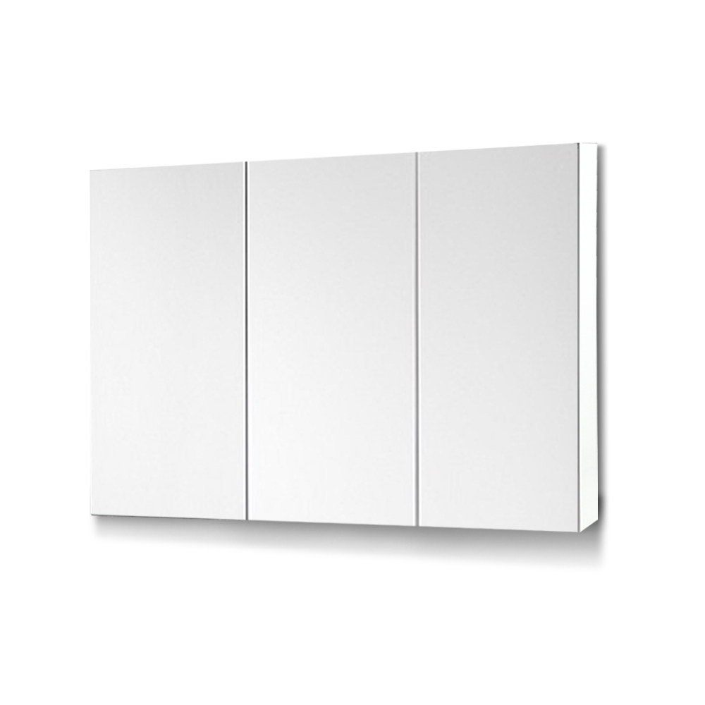 BV-MC-6005-WH-AB-12047-00.jpg Cefito Bathroom Vanity Mirror with Storage Cabinet - White - Image 1