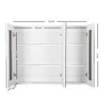 Cefito Bathroom Mirror Cabinet 1200x720mm White - Image 3