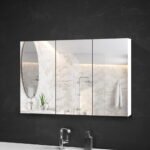 Cefito Bathroom Mirror Cabinet 1200x720mm White - Image 7