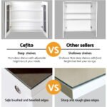 Cefito Bathroom Mirror Cabinet 750x720mm White - Image 6