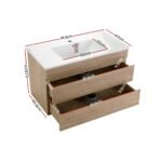Cefito Vanity Unit 915mm with Basin Oak - Image 4