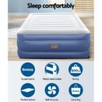 Bestway Air Mattress Queen Inflatable Bed 61cm Airbed Blue - Image 5